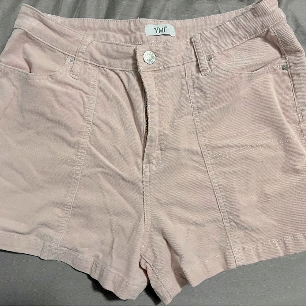 Women’s Pink Corduroy Shorts
